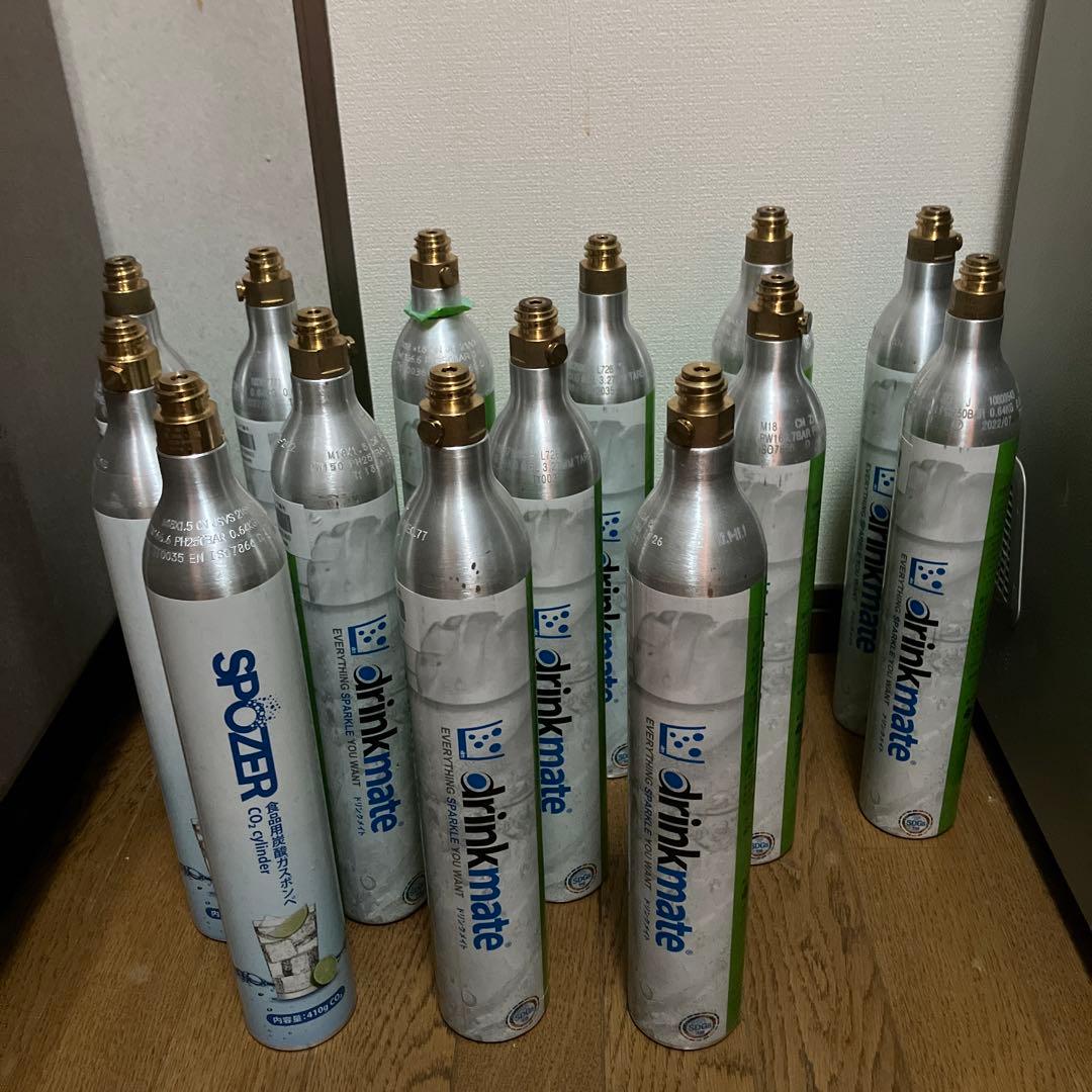 ドリンクメイト ガスシリンダー 空（交換用）14本セット