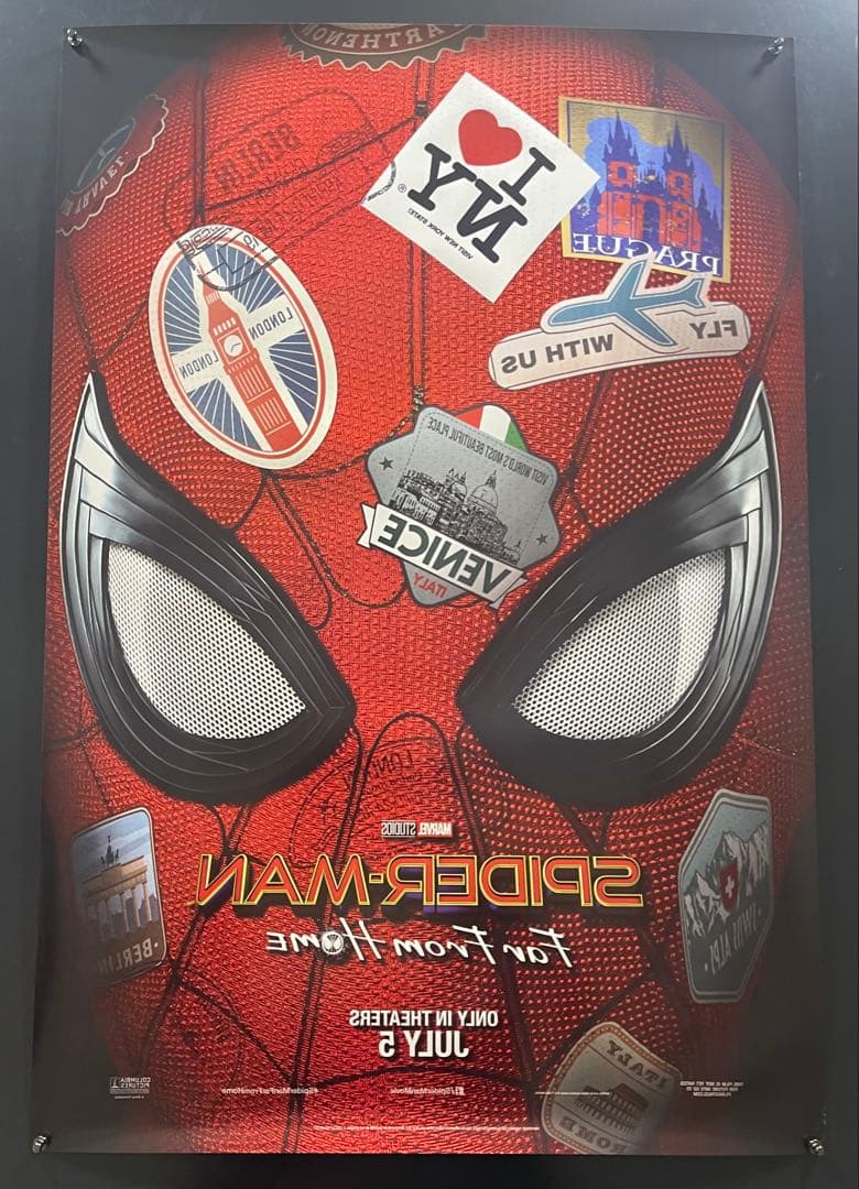 映画館用両面印刷ポスター:スパイダーマン ファーフロムホーム マーベル