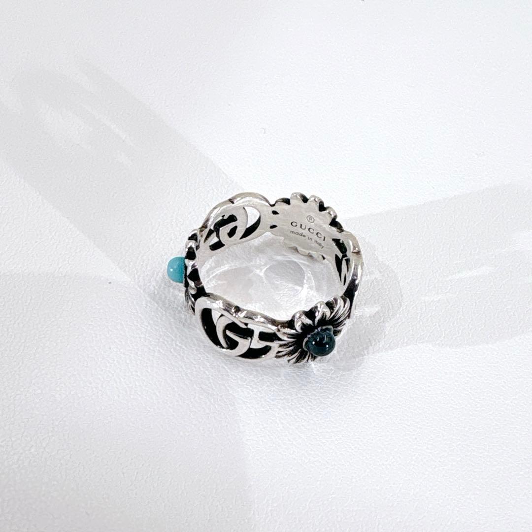 美品 グッチ ダブルG マザーオブパール リング 指輪 13号