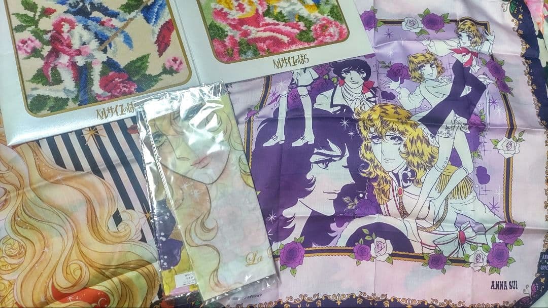 ベルサイユのばら　FEILER　アナスイ等　限定（完売品）のハンカチ　５点セット