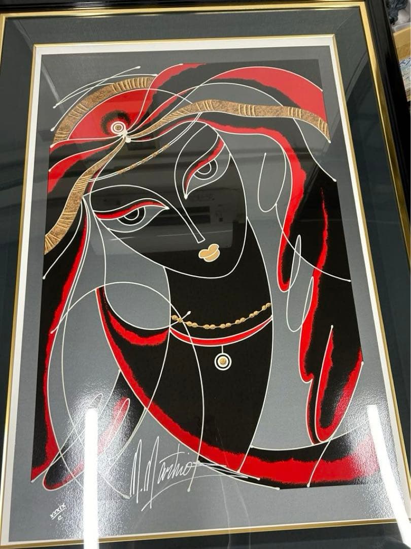 アラビアの神話」 マーティロ・マヌキアン 作品証明書有 シルク