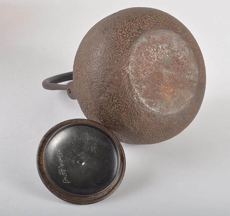 煎茶道具　釜師　高木治良兵衛作　鉄瓶　鉄釜　共箱　J　R5261