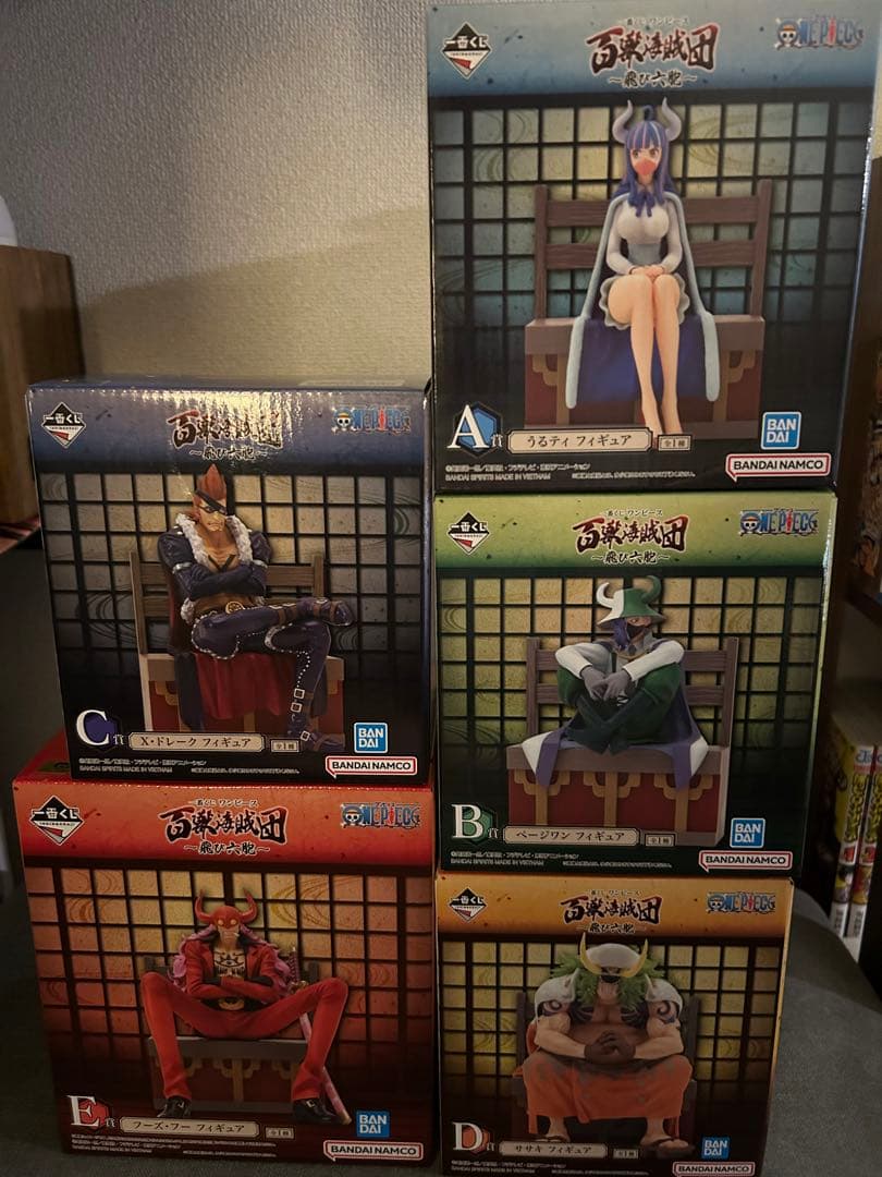 最安値！ワンピース 飛び六方一番くじ 5体まとめ売り！