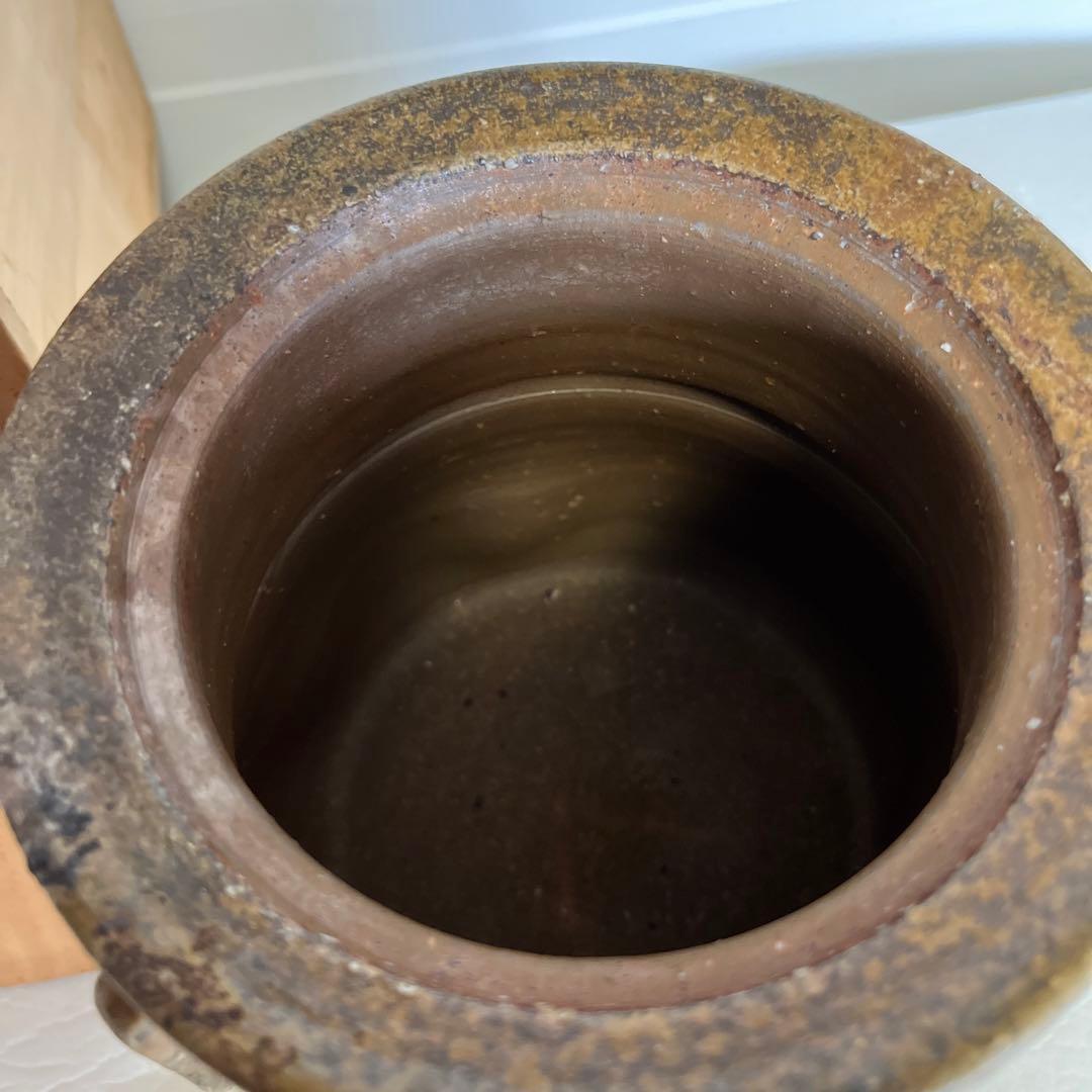 備前焼 永楽窯 竹村永楽作 水差し 未使用 備前焼 永楽窯 竹村永楽作 水差し