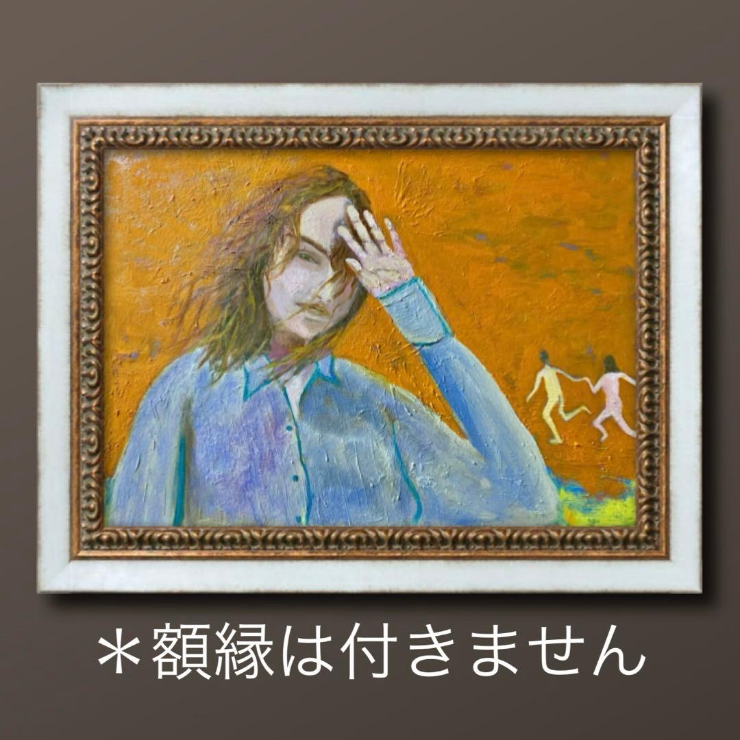 白昼夢 P8 油彩画 人物画 oil painting art