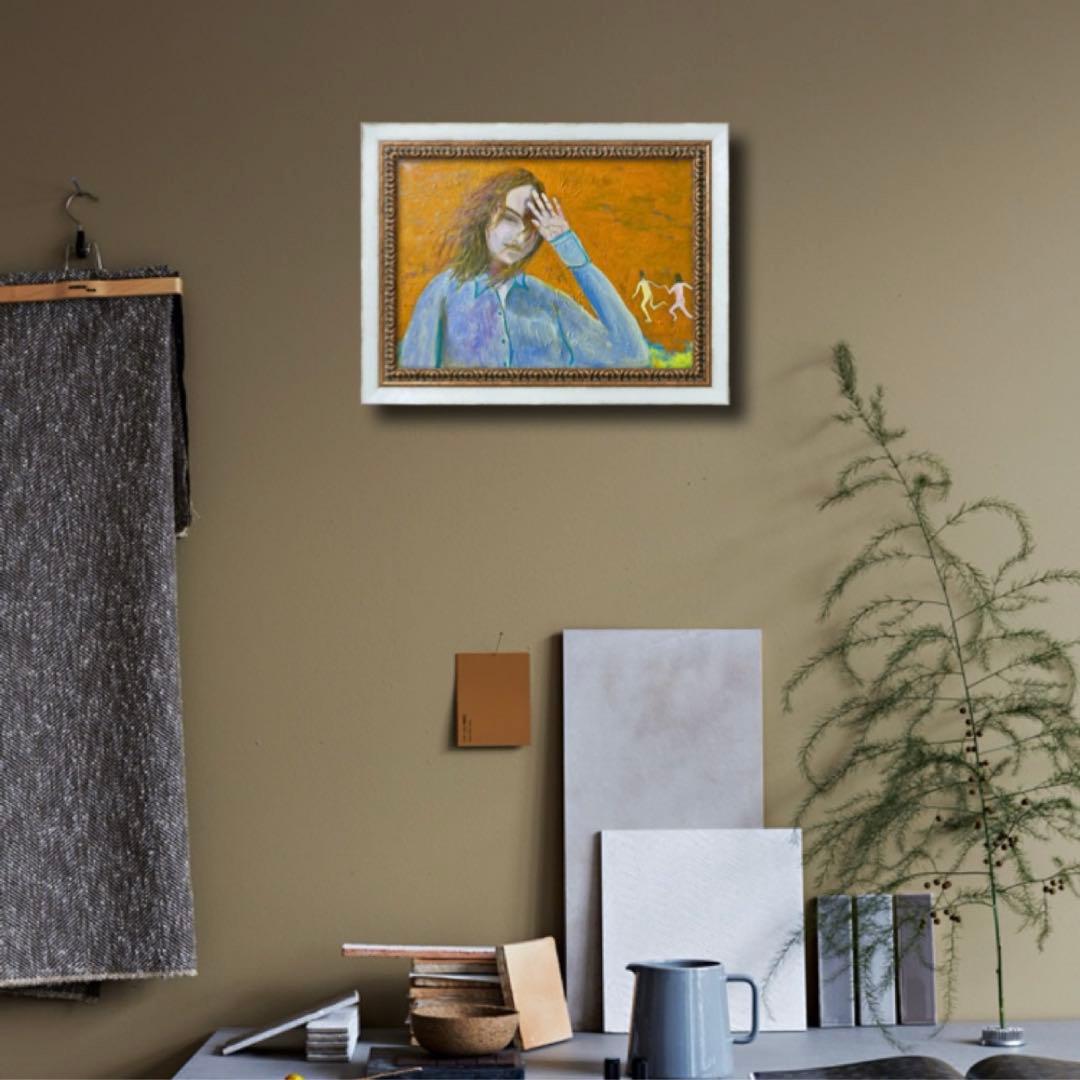 白昼夢 P8 油彩画 人物画 oil painting art