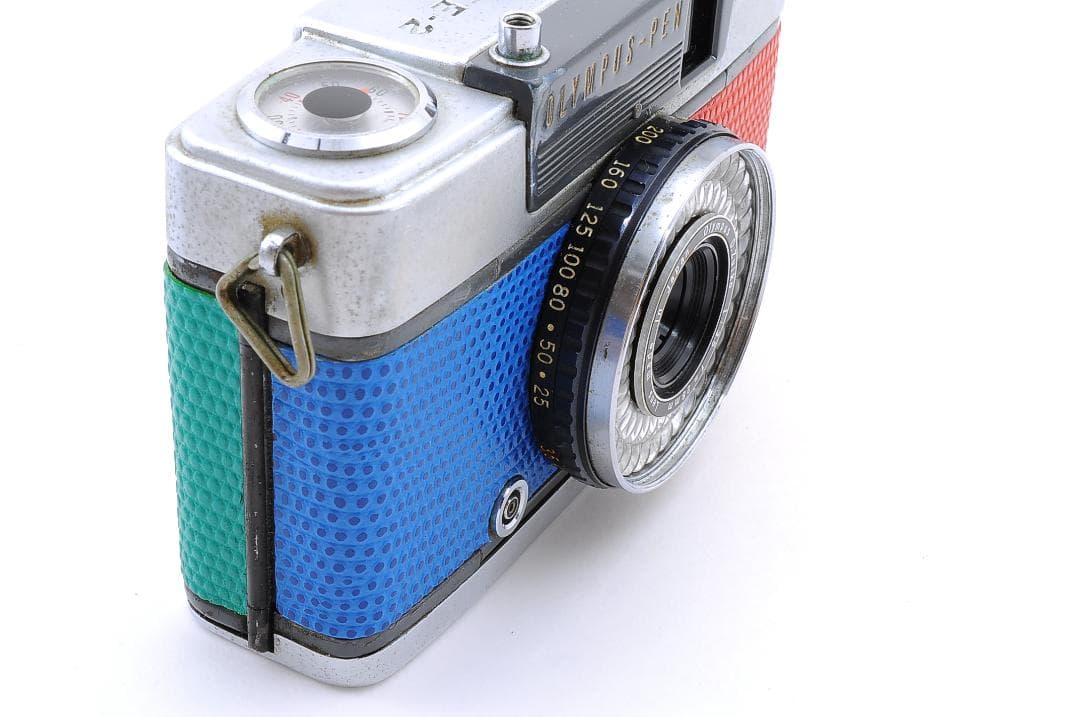 OLYMPUS PEN-2フィルムカメラ 赤青