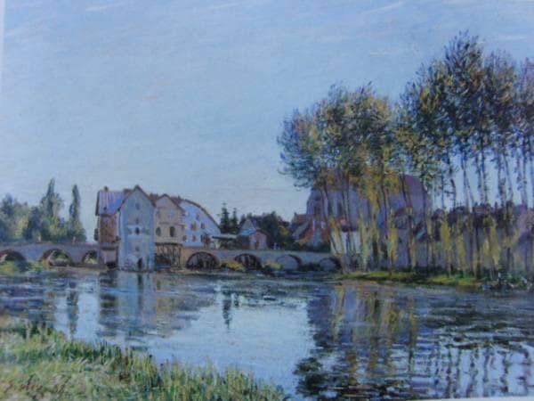 アルフレッド・シスレー 、Alfred Sisley、秋のモレの橋、希