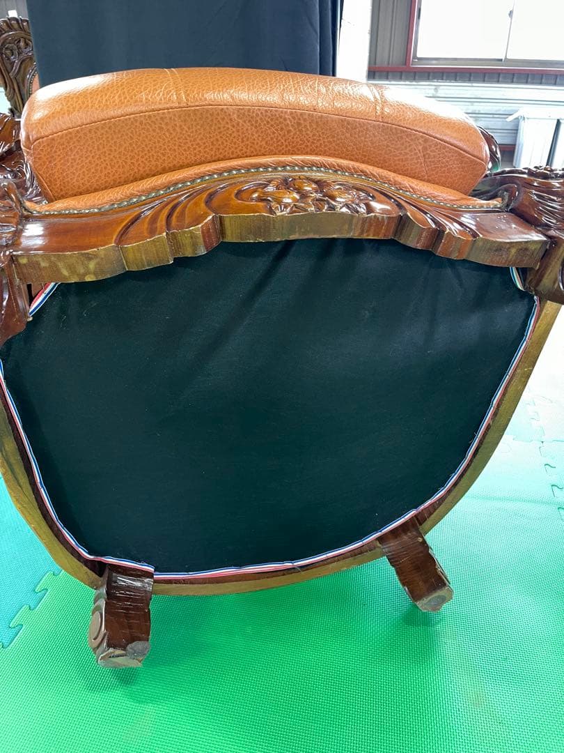 お引き取り限定】アンティーク 大型ソファー 2組セット※バラ売り可能