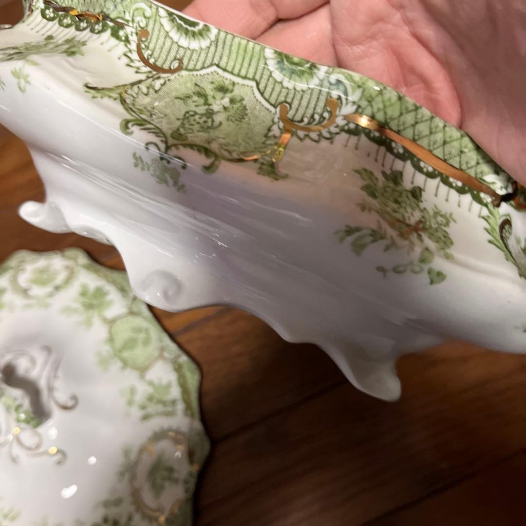 限定最終アンティークウェッジウッド高額キャセロールヴィンテージ形が