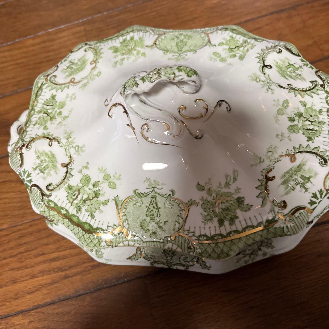 限定最終アンティークウェッジウッド高額キャセロールヴィンテージ形が