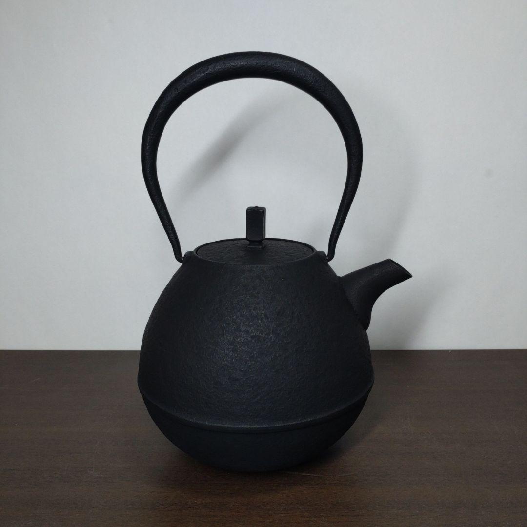 空間鋳造 Egg 南部鉄瓶 大 黒 栞 箱付き