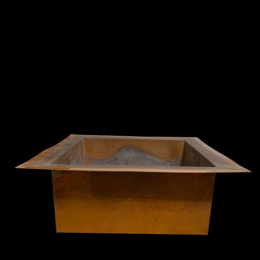 炉壇 置炉 火鉢 囲炉壇 茶道具 銅製 五徳付