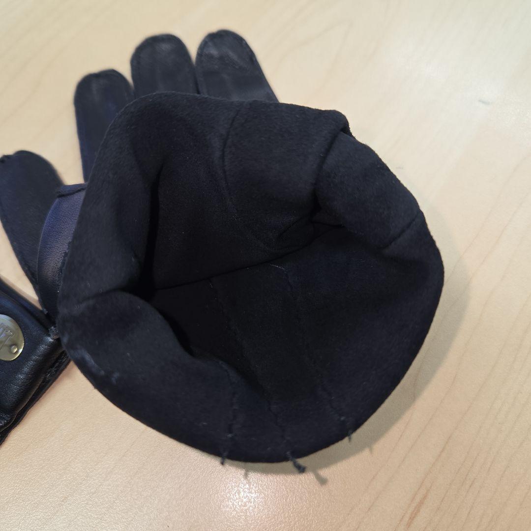 dunhill/ALFREDDUNHILL ダンヒル レザー 手袋 黒 Mサイズ