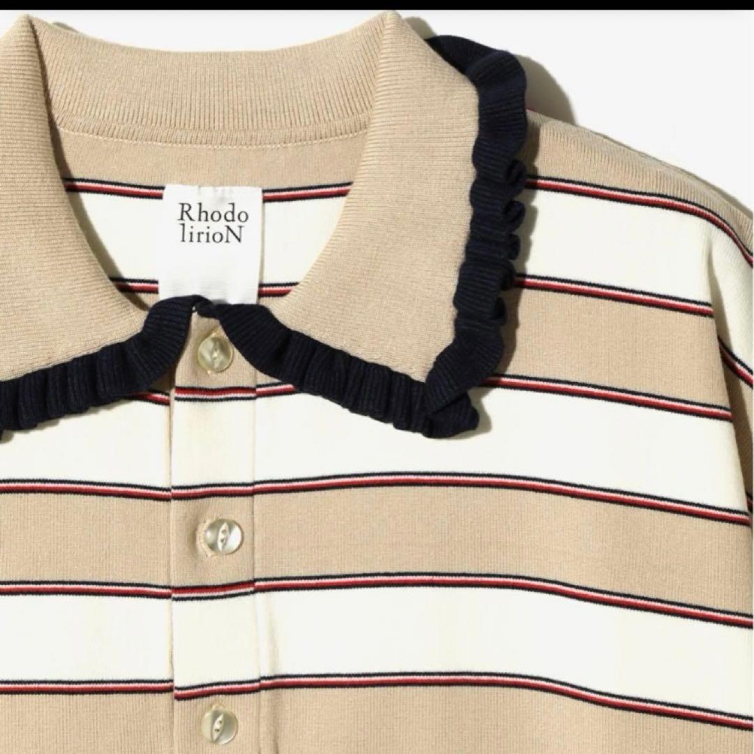 新品　rhodolirion Frill Polo Sweater ポロシャツ