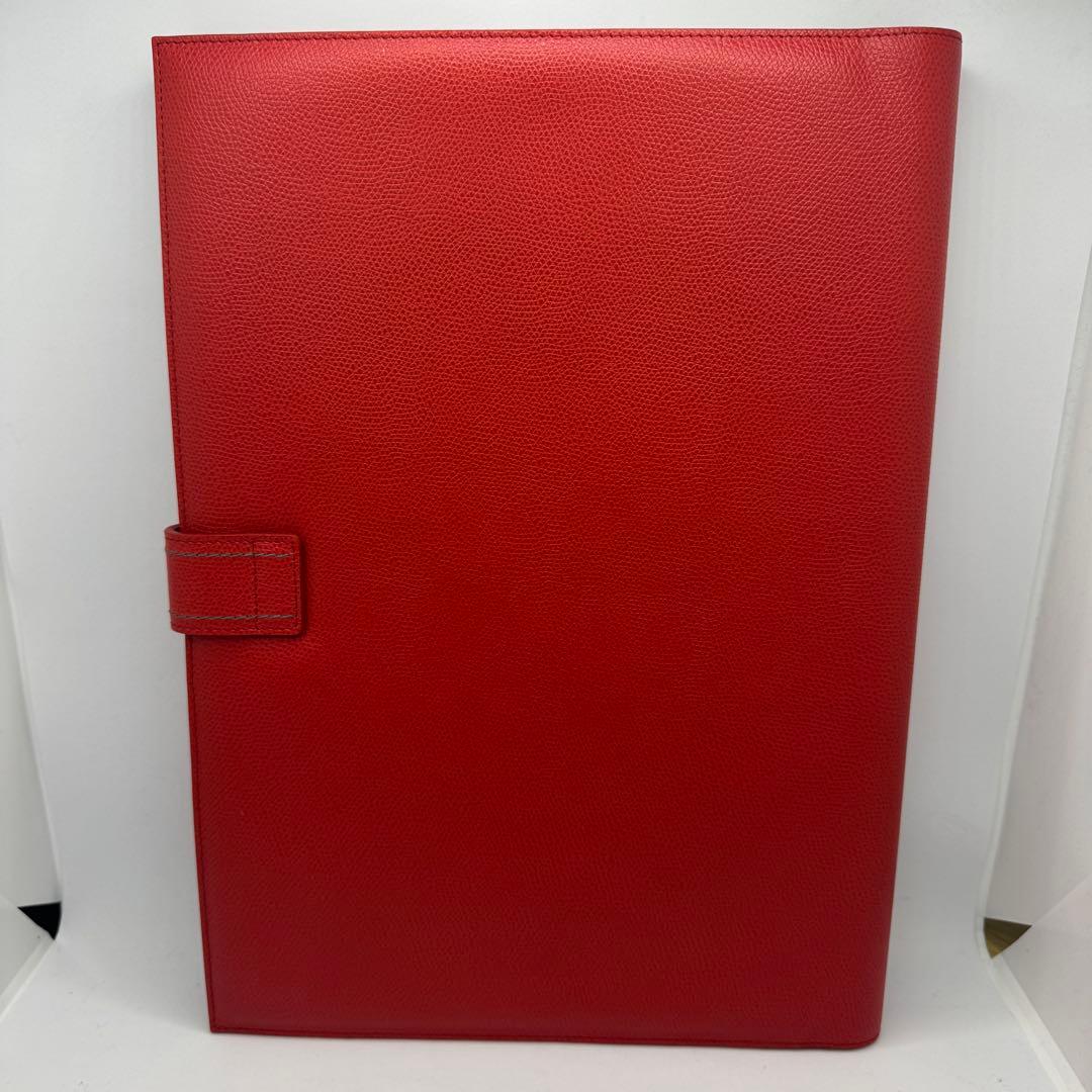 Ferrari フェラーリ レザー タブレットフォルダー レッド 車検証