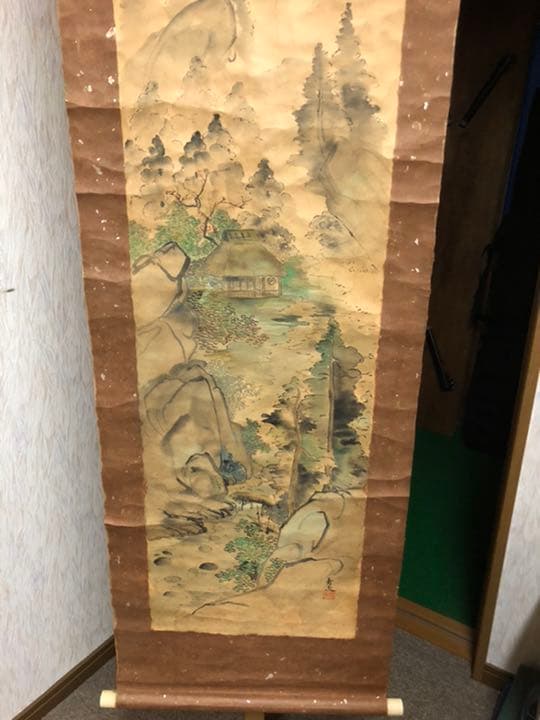 辰本青花　掛け軸