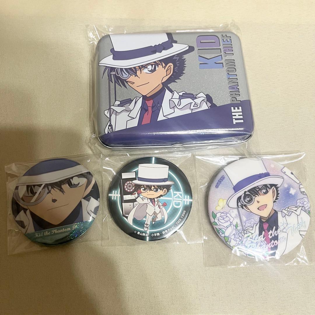 名探偵コナン 怪盗キッド 缶バッジ 中国 usj ユニバ 特典 コナンプラザ
