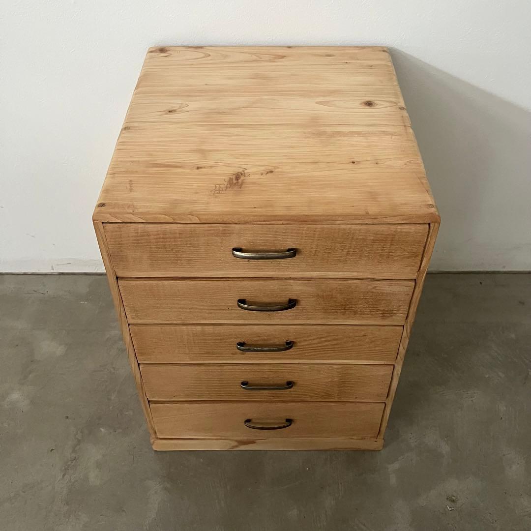 レトロ アンティーク 古道具 古家具 剥離 ストリップド 箪笥 引き出し 抽斗