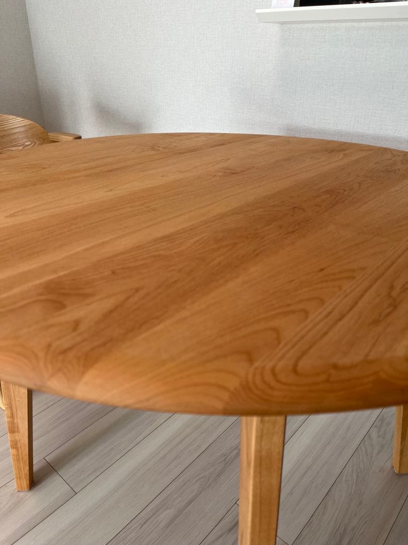 モモナチュラル　円形ダイニングテーブル 直径950mm