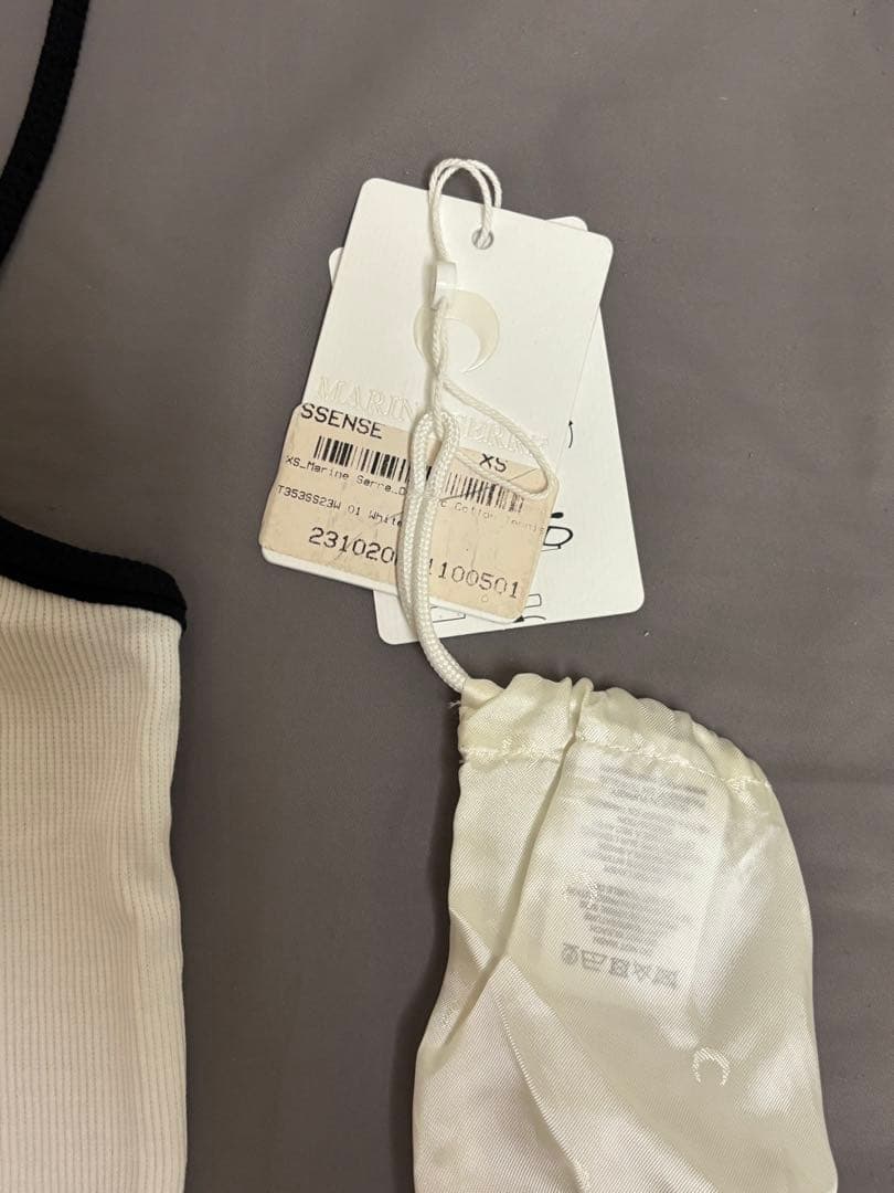 MARINE SERRE ホワイト タンクトップ XS