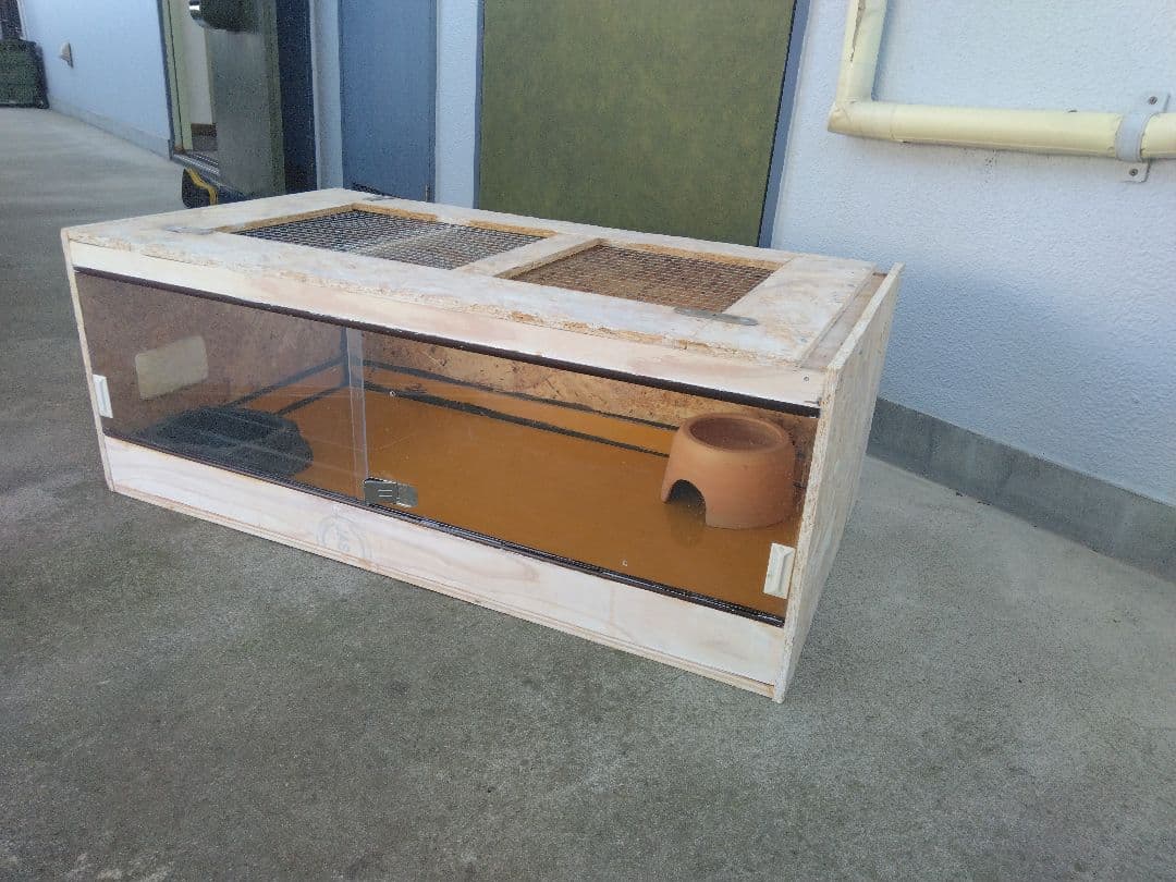 自作爬虫類ケージ8030ホワイト - メルカリ