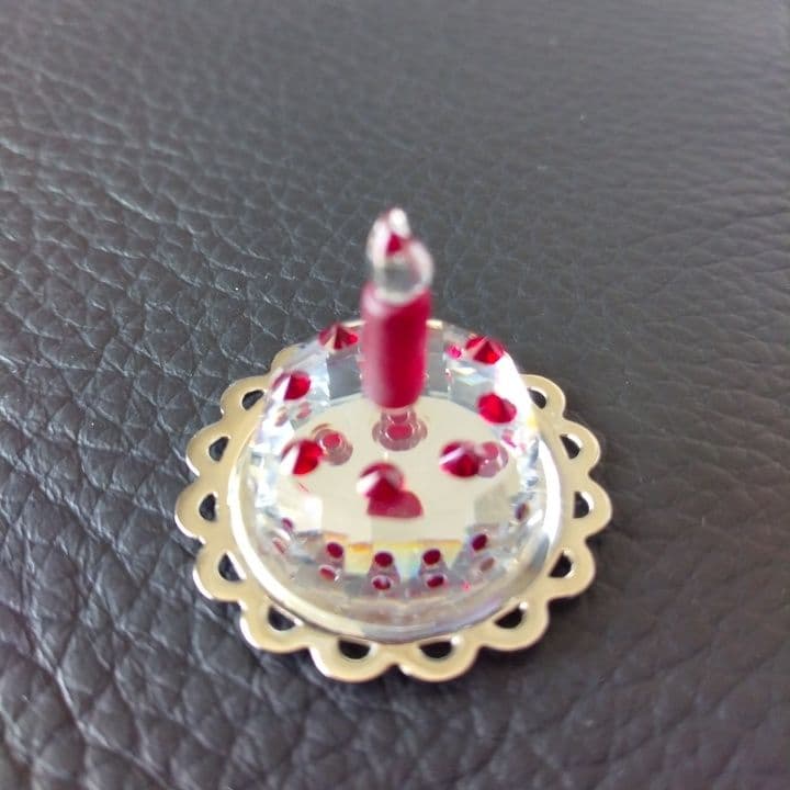 SWAROVSKI クリスタル ケーキ型 装飾品⭐︎お買い上証明書付き 美術品