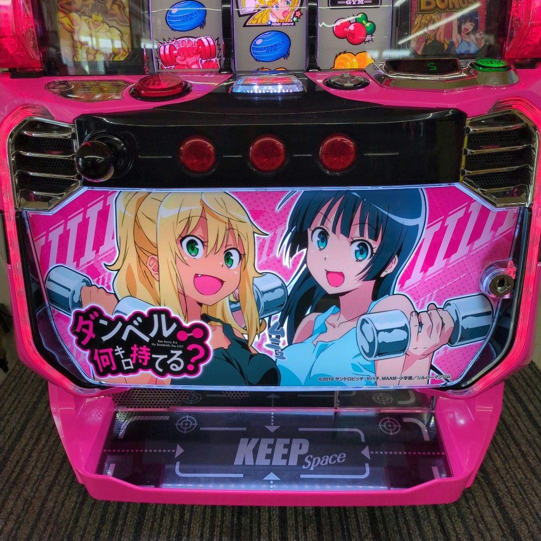 パチスロ実機 スマスロダンベル何キロ持てる? 簡易ユニット付 送料無料