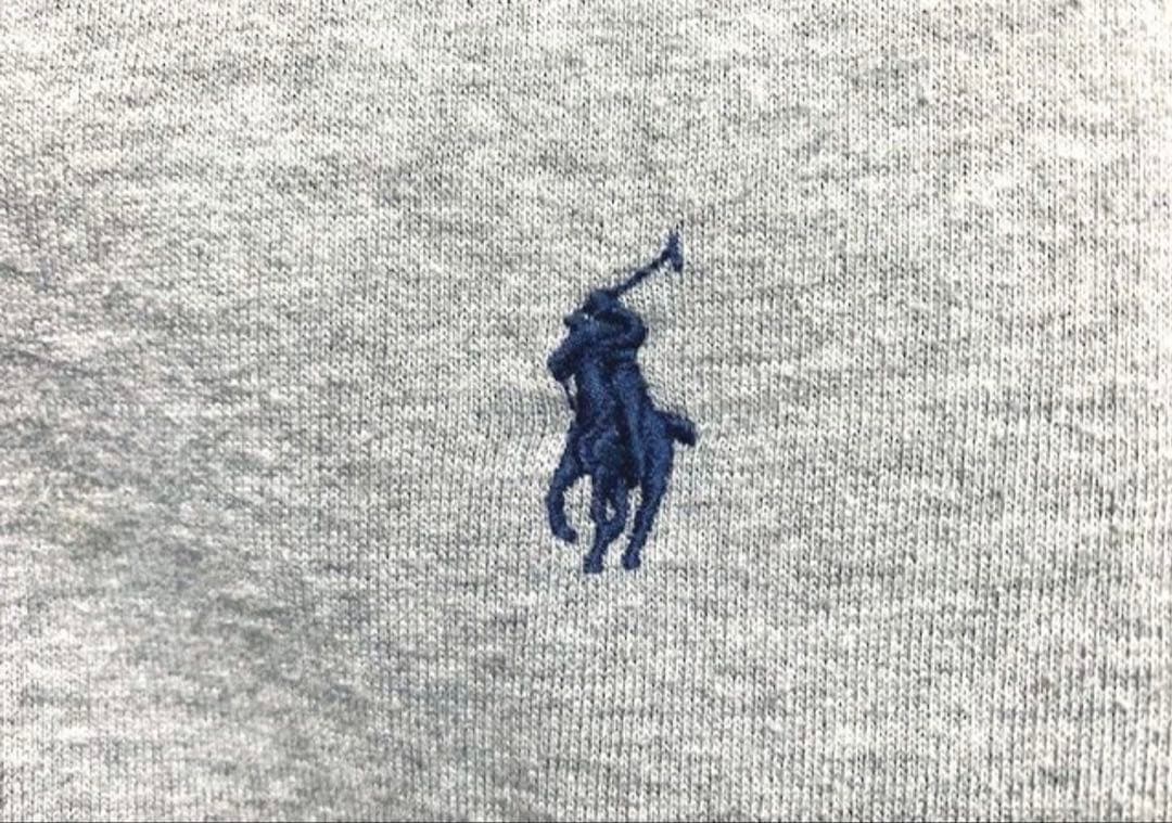 Polo Ralph Lauren グレー ジップアップパーカー　短丈