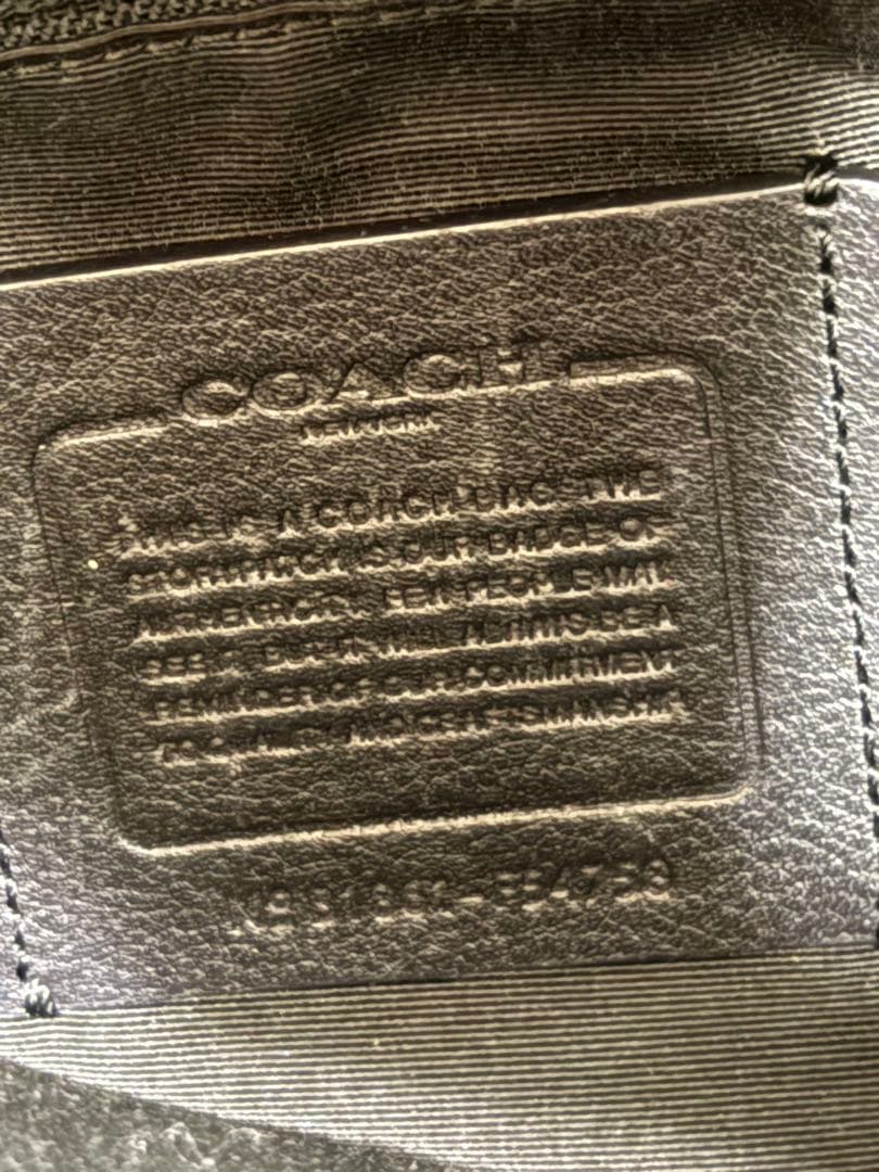 COACH 黒 レザービジネスメンズバッグ +本革バック