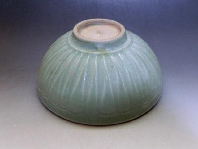 茶碗■古い青磁 唐草 お茶道具 古玩 唐物 中国 古美術 時代物 骨董品■