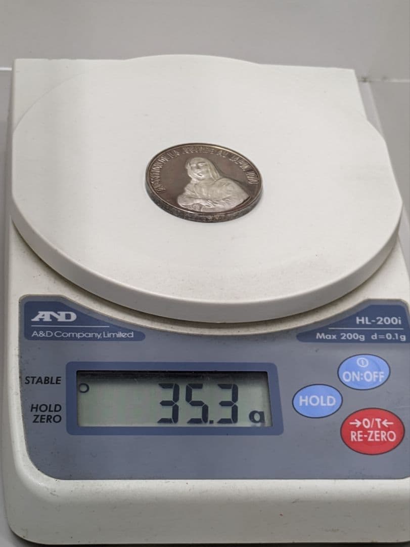 永遠の微笑 『モナリザ』日本初公開記念 メダル 純銀製 1974年 検定