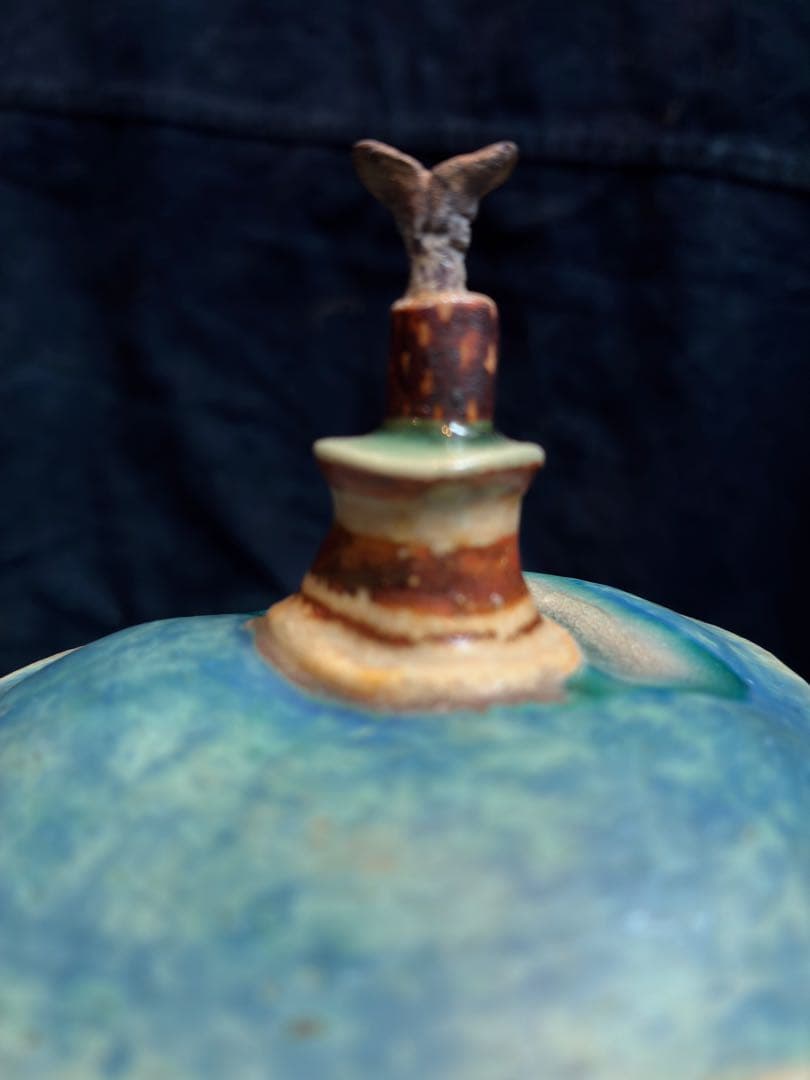 陶器　オブジェ　「宇宙の果実2」 作家物　傷無し　サインあり