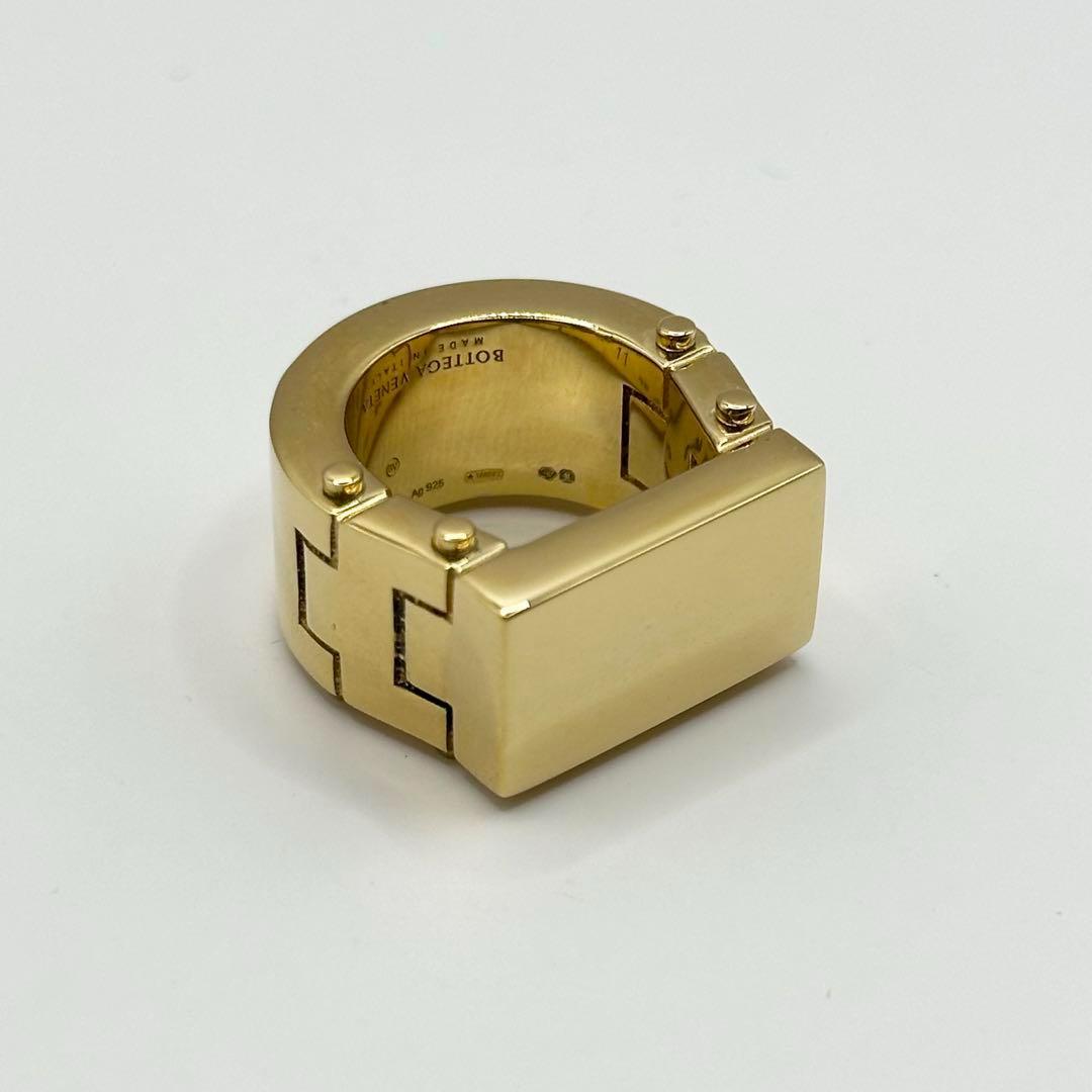 【新品未使用】BOTTEGA VENETA リング　指輪　ゴールド