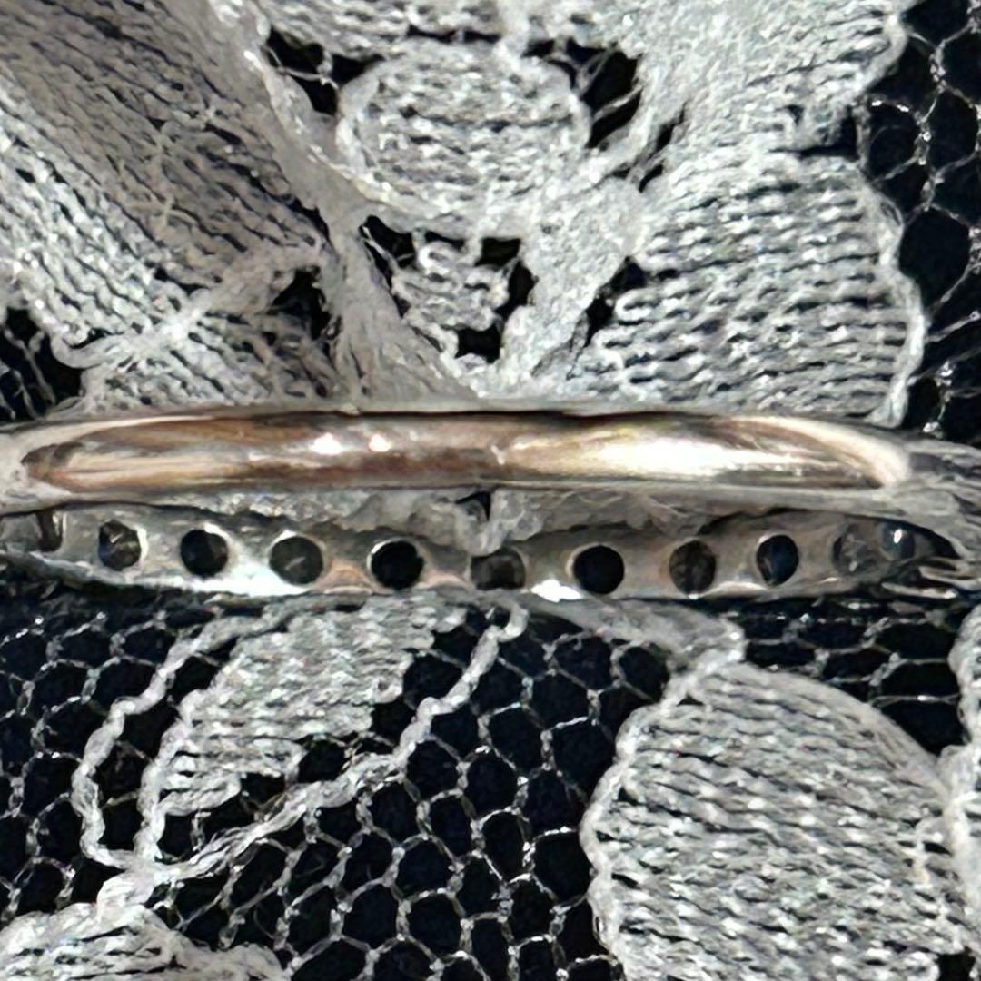 リン　アウイナイト　ホワイトトパーズ　K18 ホワイトゴールド　リング指輪