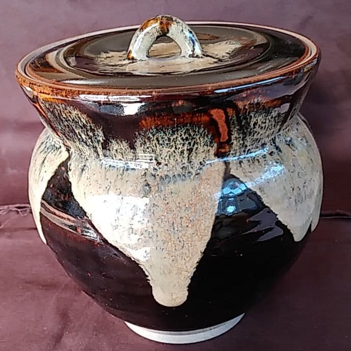 高取焼 阿漕窯 鉄釉 水指 骨董アンティーク - メルカリ