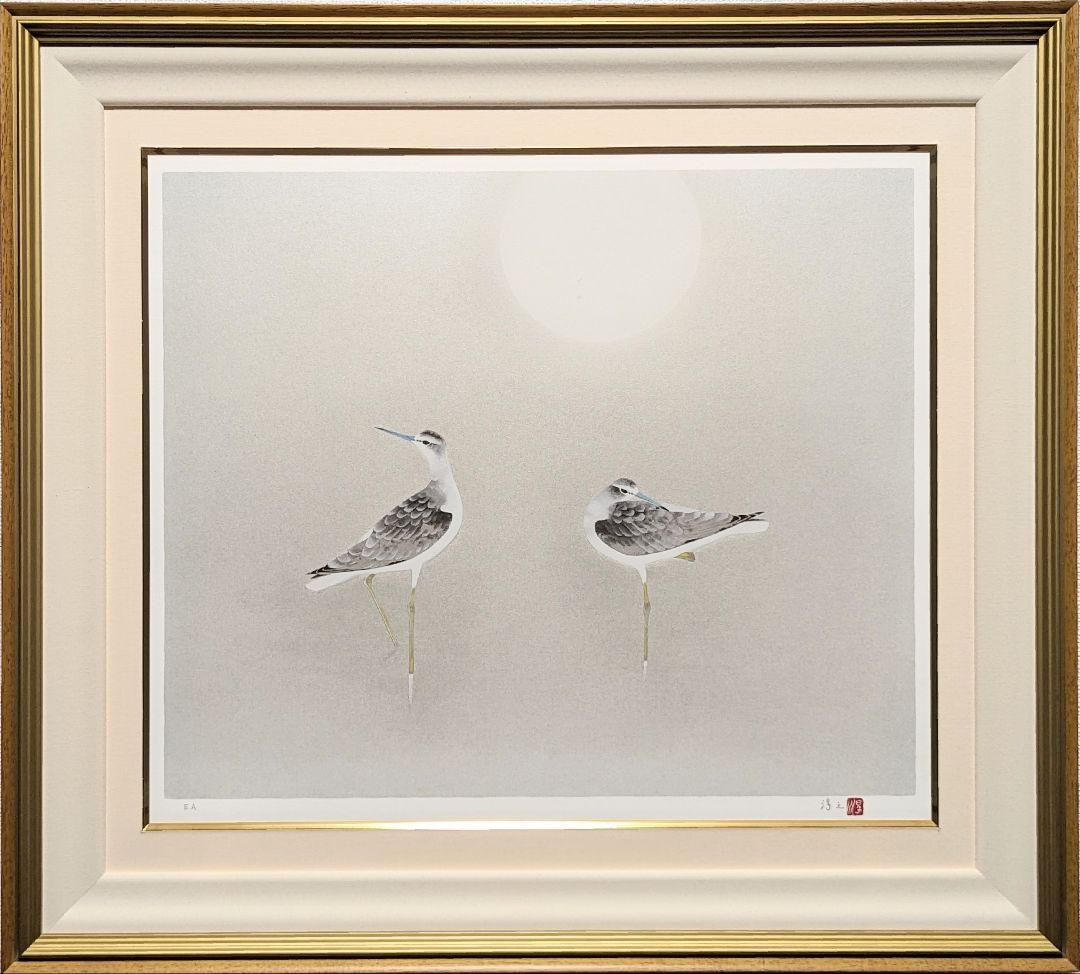 美品】上村淳之「月明」【リトグラフ】【直筆サイン・印】2025年最新