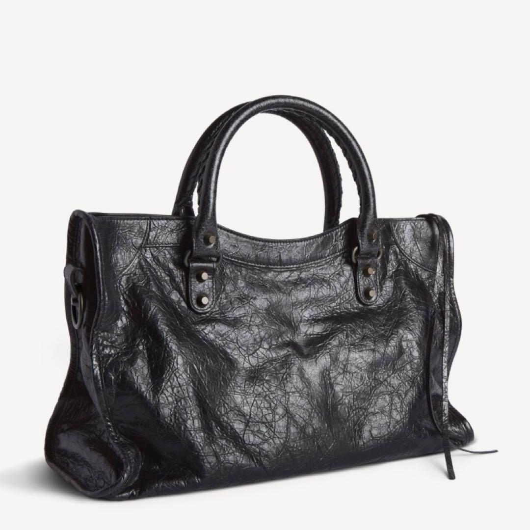 使用3回程度　バレンシアガ　Le City バッグ ミディアム ブラック