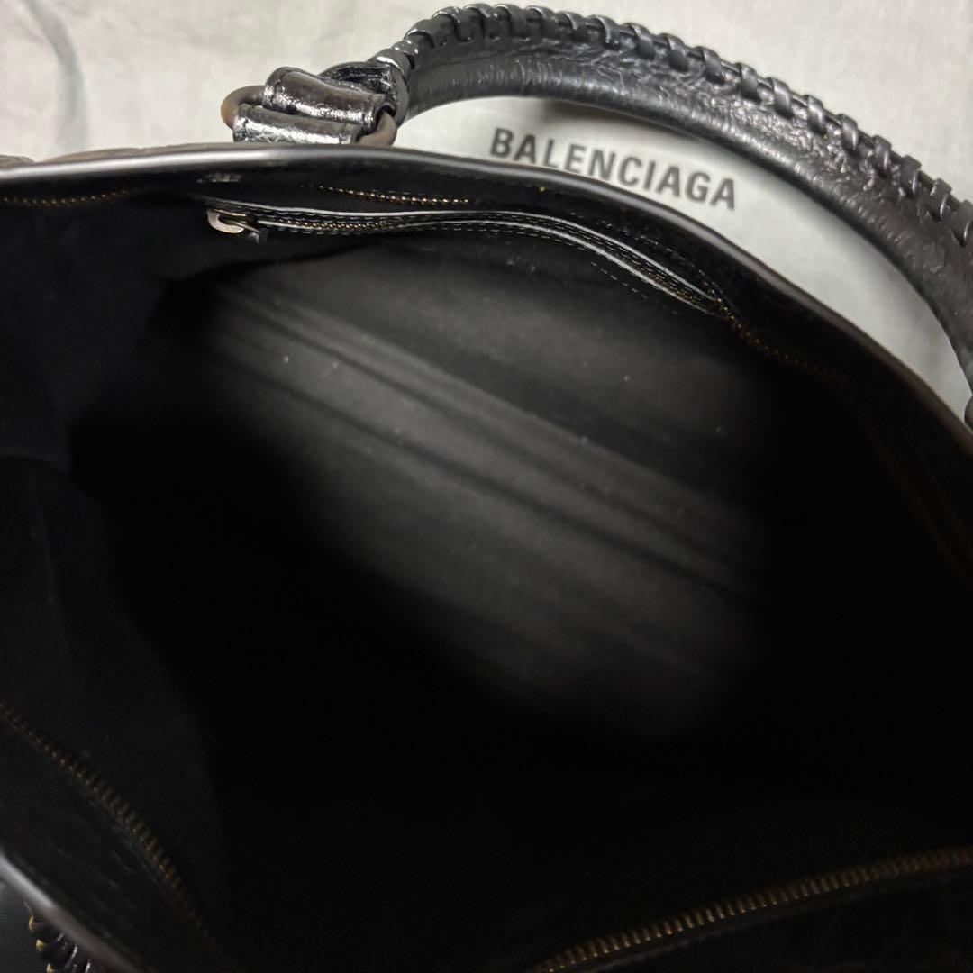 使用3回程度　バレンシアガ　Le City バッグ ミディアム ブラック