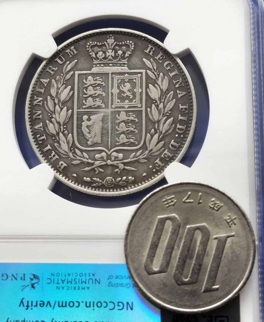 ハーフクラウン銀貨（1846年）ヴィクトリア女王 - メルカリ