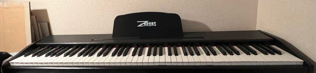 ZHRUNS 電子ピアノ 88鍵盤 ペダル付き