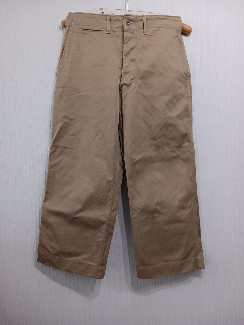 希少】40s US army M41 メタルボタンチノ 40s w31 メンズ