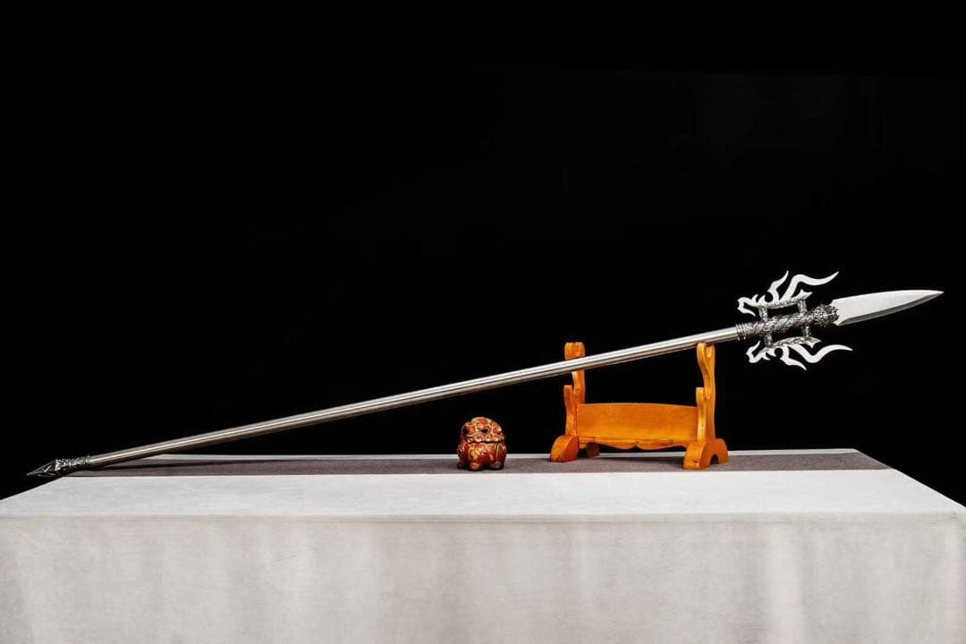 三芒贯月 分割式模造槍 武具 舞踊刀 古兵器