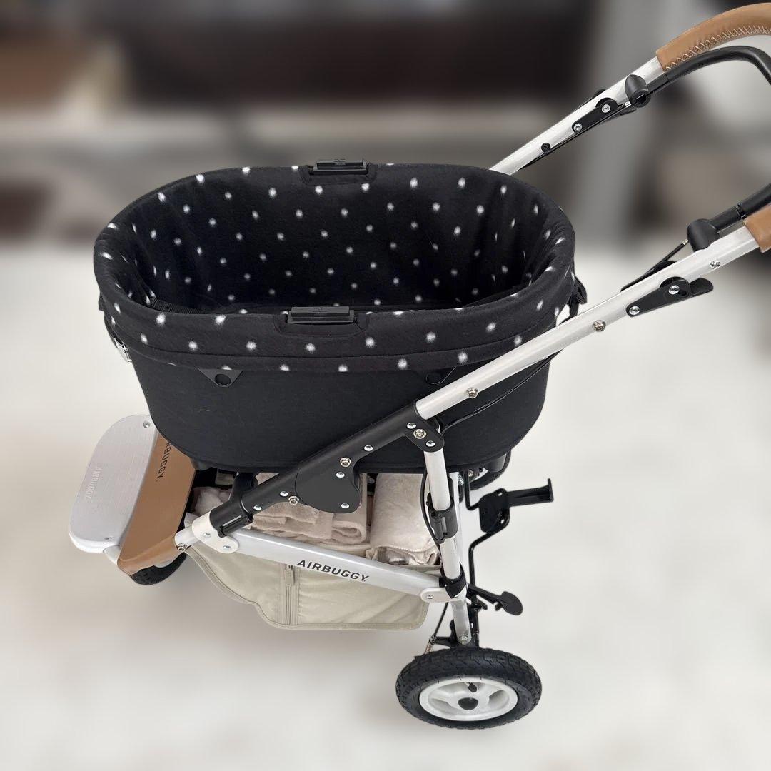 エアバギートーム3 コットカバー(レギュラーサイズ)柔らかいフリース黒