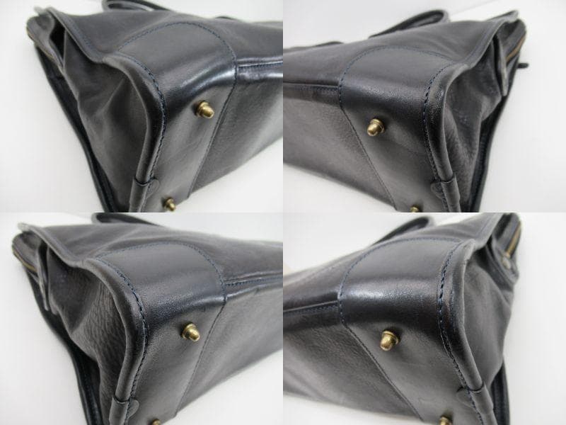 【正規品】フェリージ 12-39 ブリーフケース オールレザー ネイビー N41