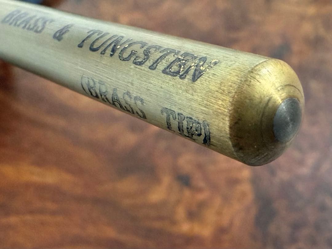 【新品】コントラバス エンドピン［タングステン入り真鍮／先端真鍮］①