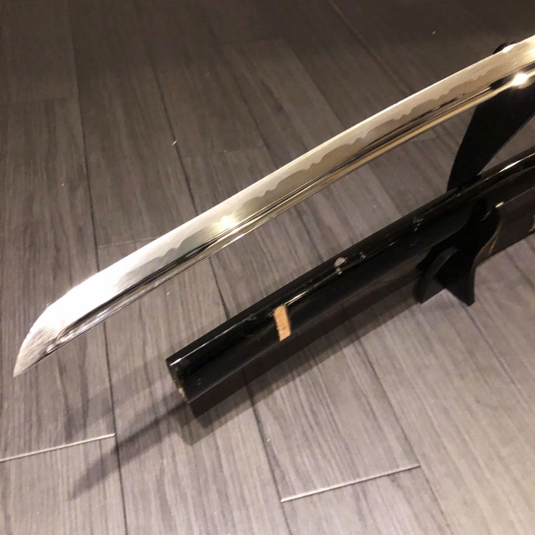 最高級模造刀　高級居合刀　樋入り刀身　青緑拵え　亜合金刀身　名刀