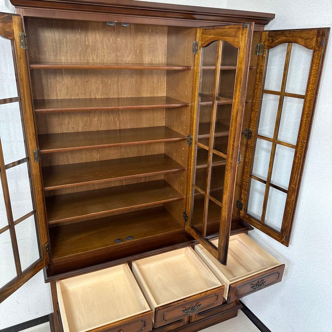 カリモク コロニアル カップボード 食器棚 ガラスキャビネット i1