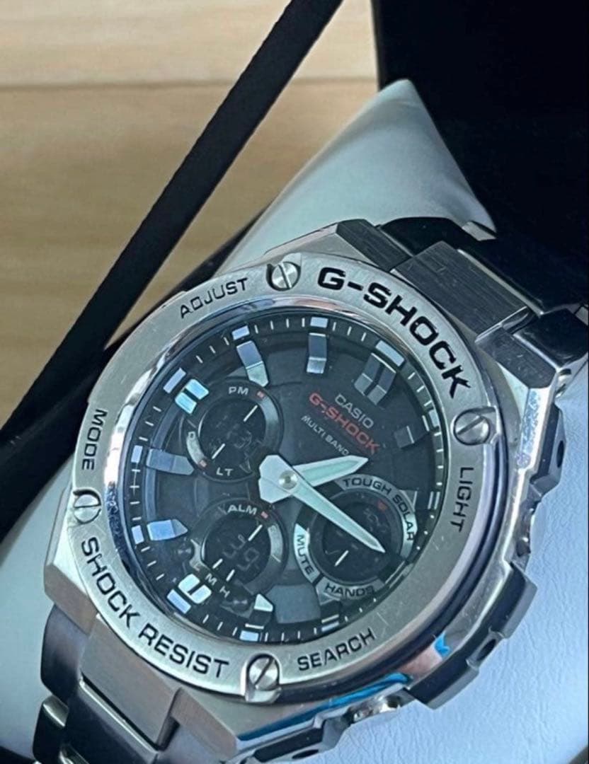 美品2本セット G-SHOCK GST-W110D 電波ソーラー G-STEEL