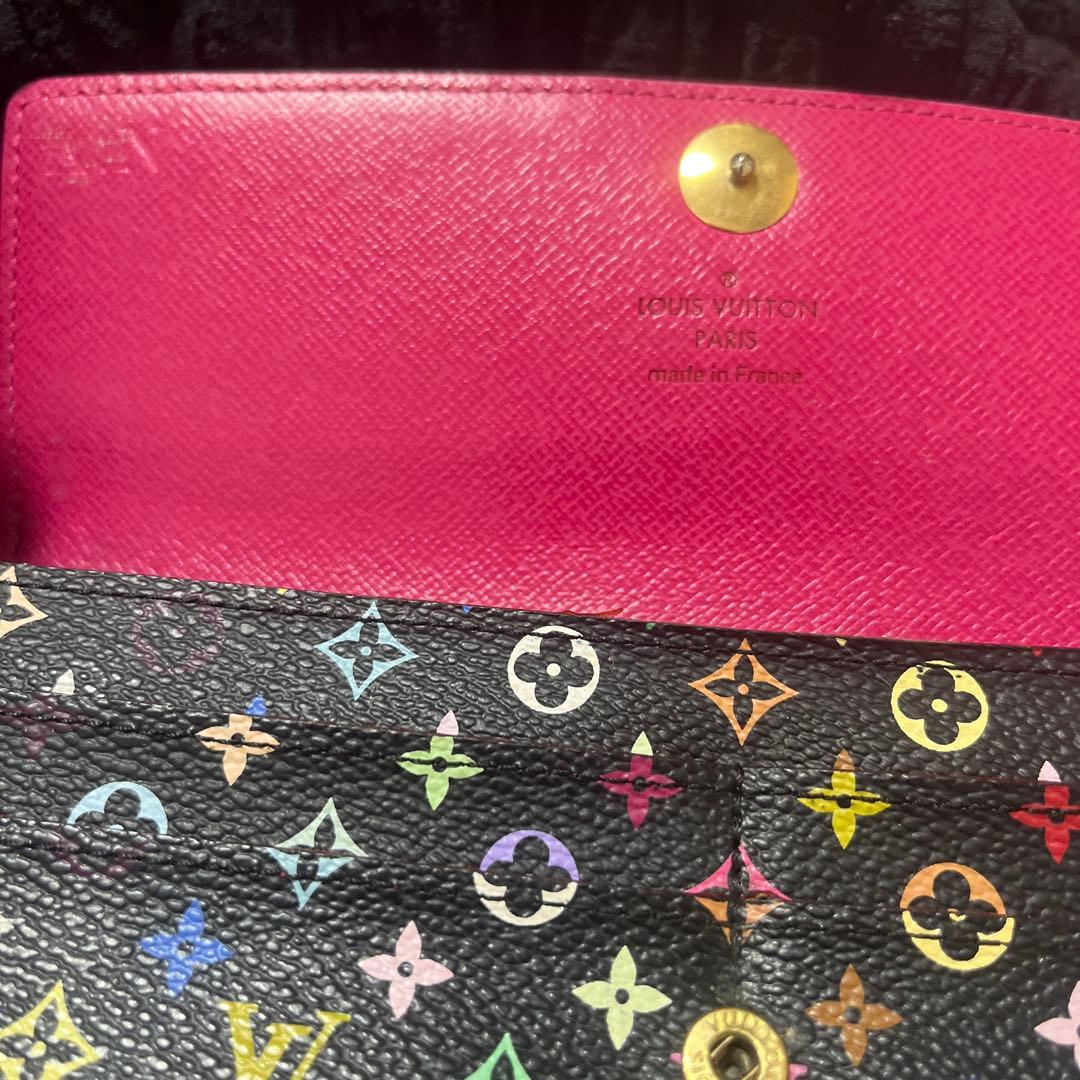 Louis Vuitton 二つ折り財布 ブラック/マルチカラー
